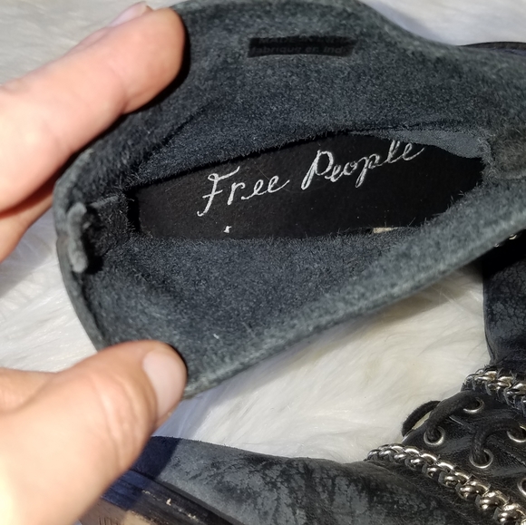 Free People Distressed Chain Boot - Picture 6 of 7